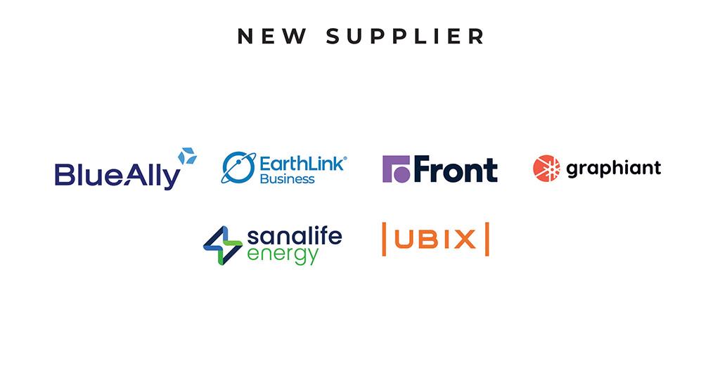 New Supplier Sponsors